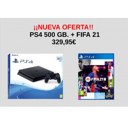 PS4 PACK CONSOLA SLIM 500GB...